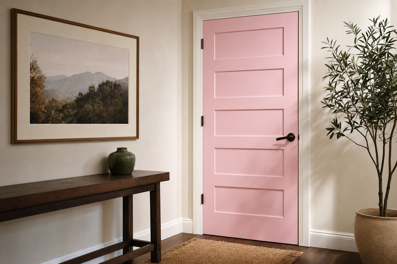 Newborn by Benjamin Moore on interior-doors