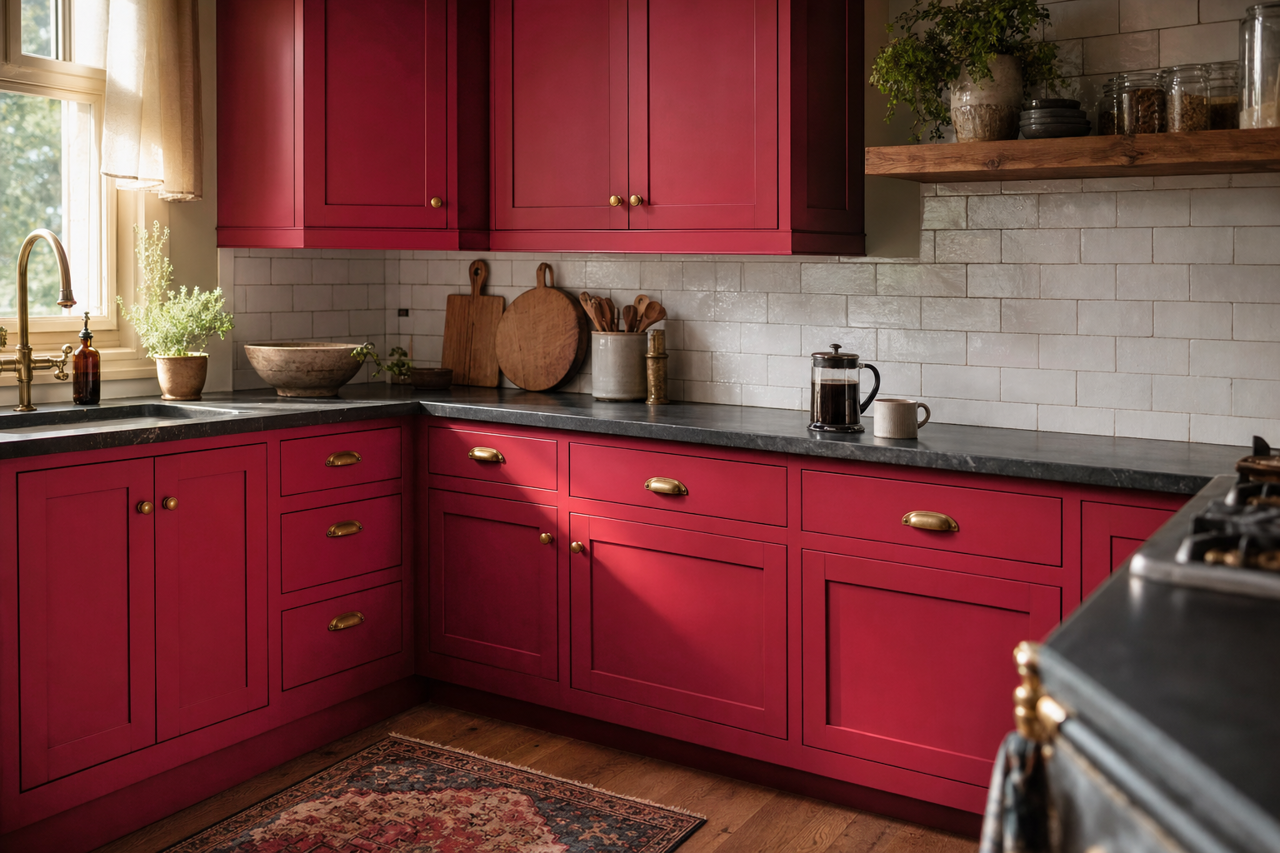 Candy by Benjamin Moore on cabinets