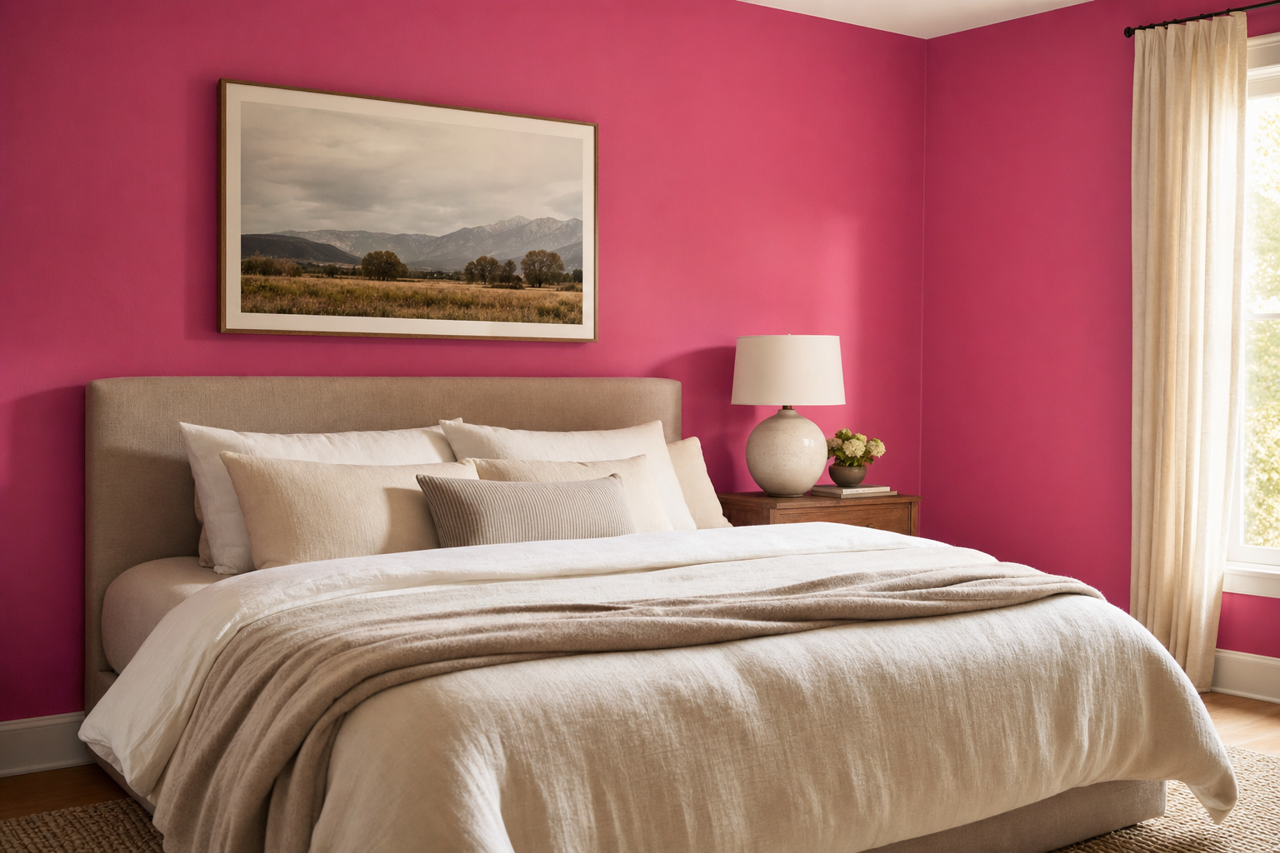 Peony by Benjamin Moore on interiors