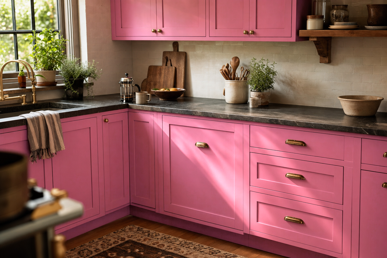 Springtime by Benjamin Moore on cabinets