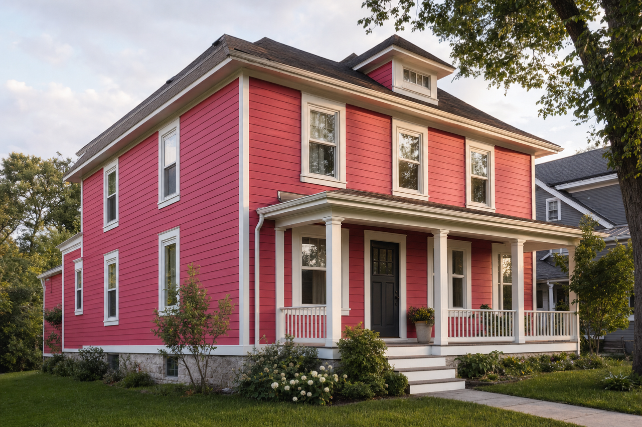 Cherry by Benjamin Moore on exterior