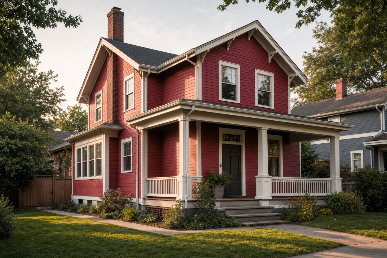 Burnt by Benjamin Moore on exterior