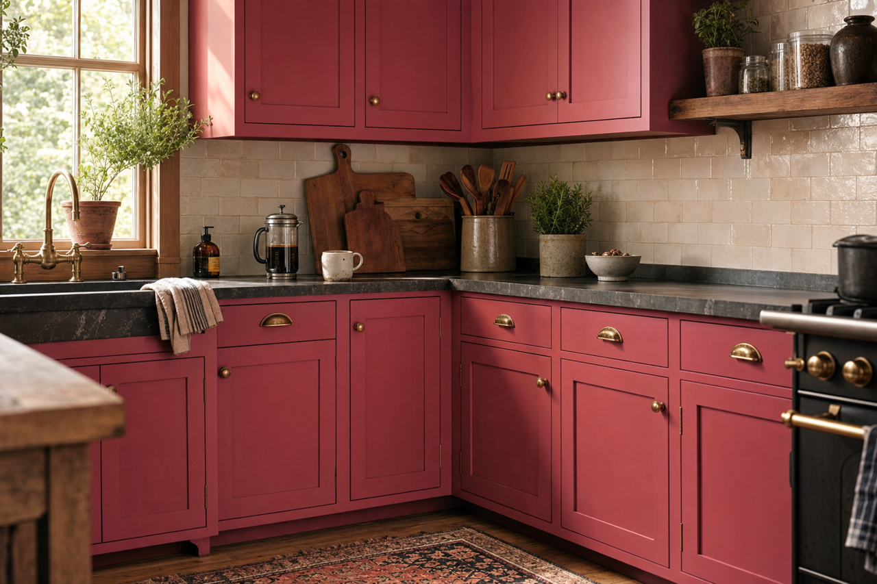 Sultan's by Benjamin Moore on cabinets