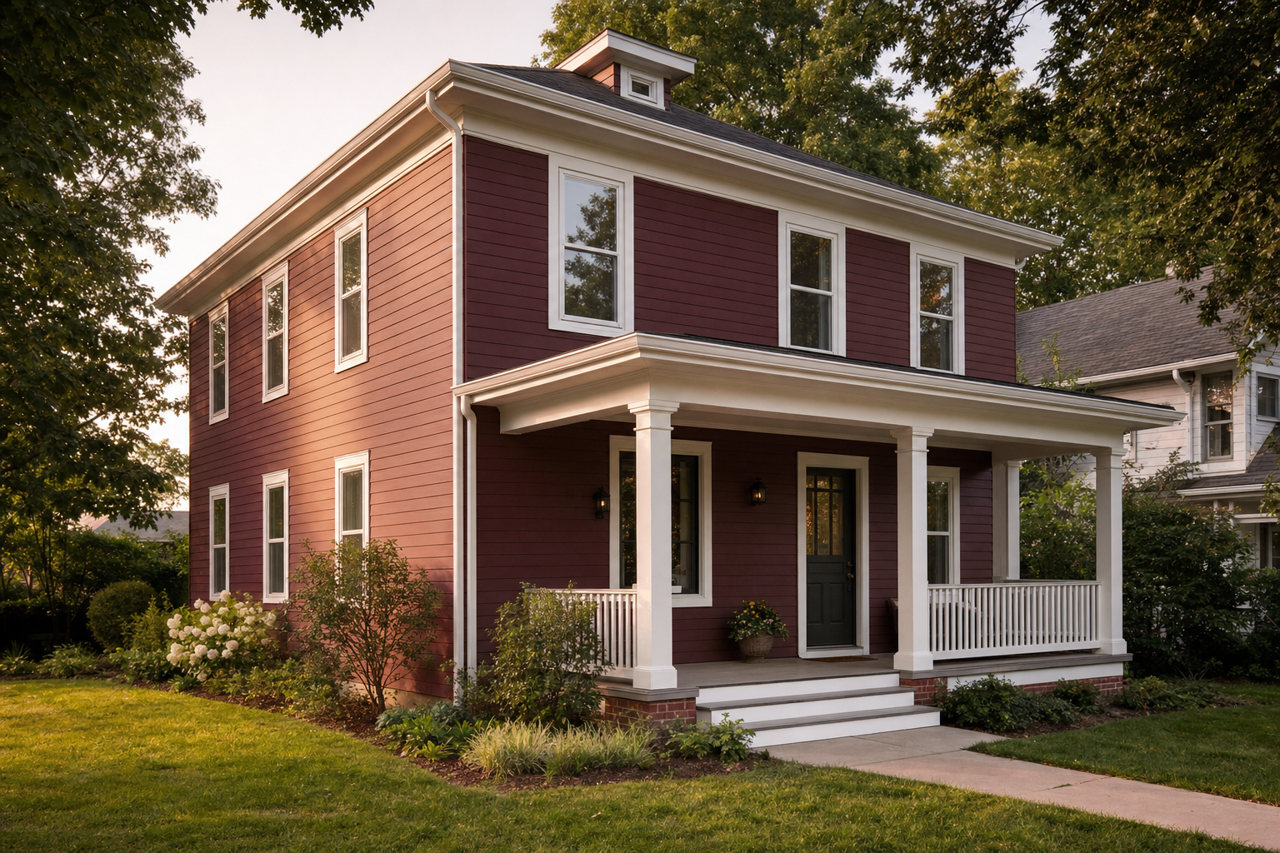 Chestnut by Benjamin Moore on exterior