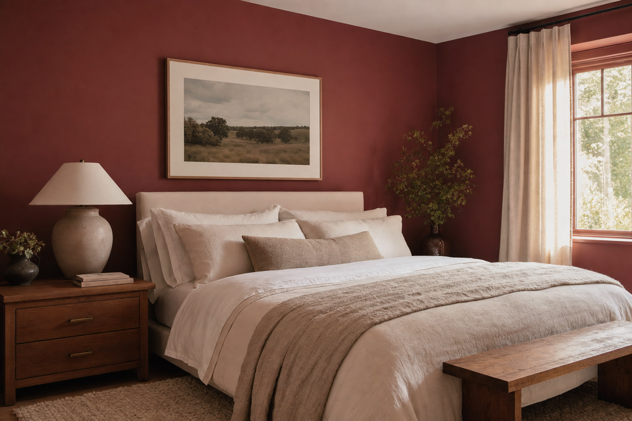 Chestnut by Benjamin Moore on interiors