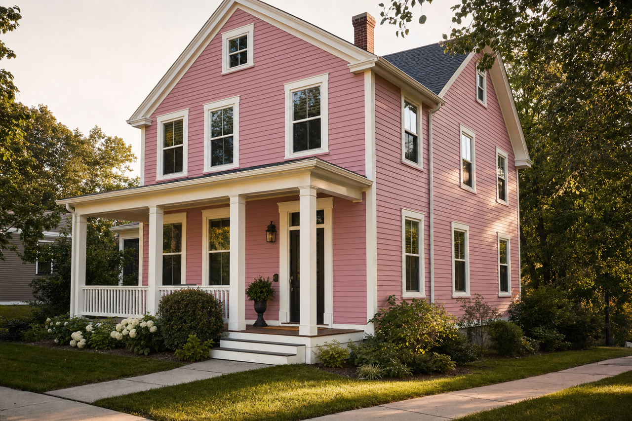 Rosewood by Benjamin Moore on exterior