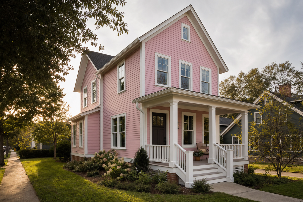 Damask by Benjamin Moore on exterior