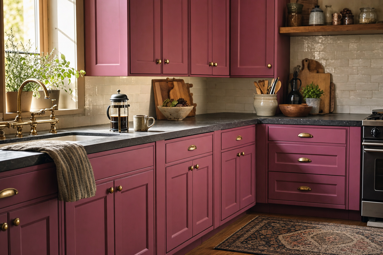 Old by Benjamin Moore on cabinets