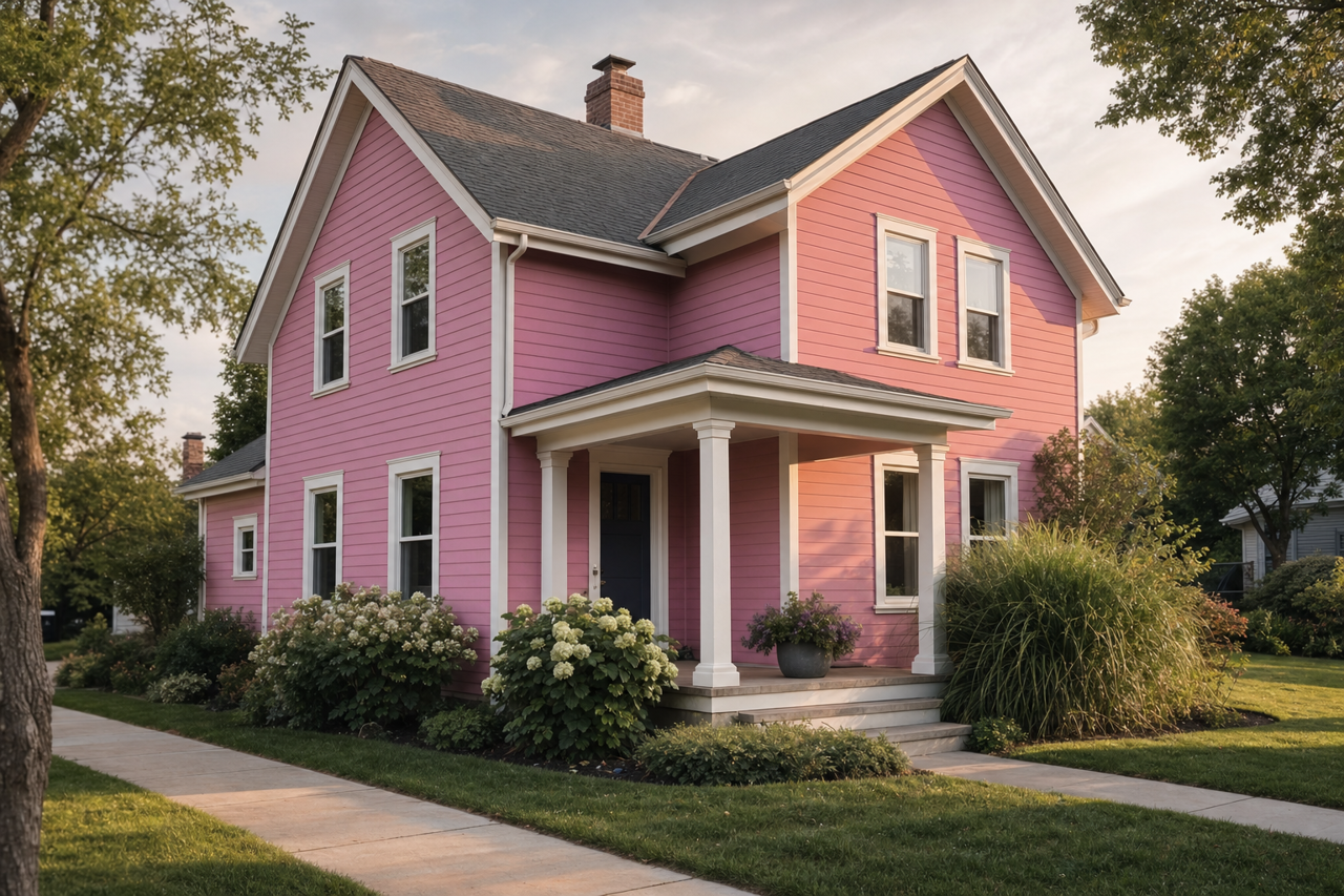 Begonia by Benjamin Moore on exterior