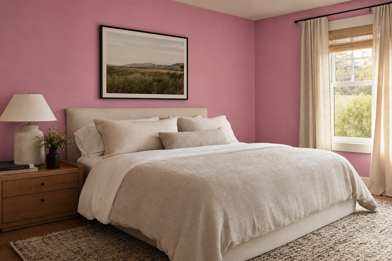 Begonia by Benjamin Moore on interiors