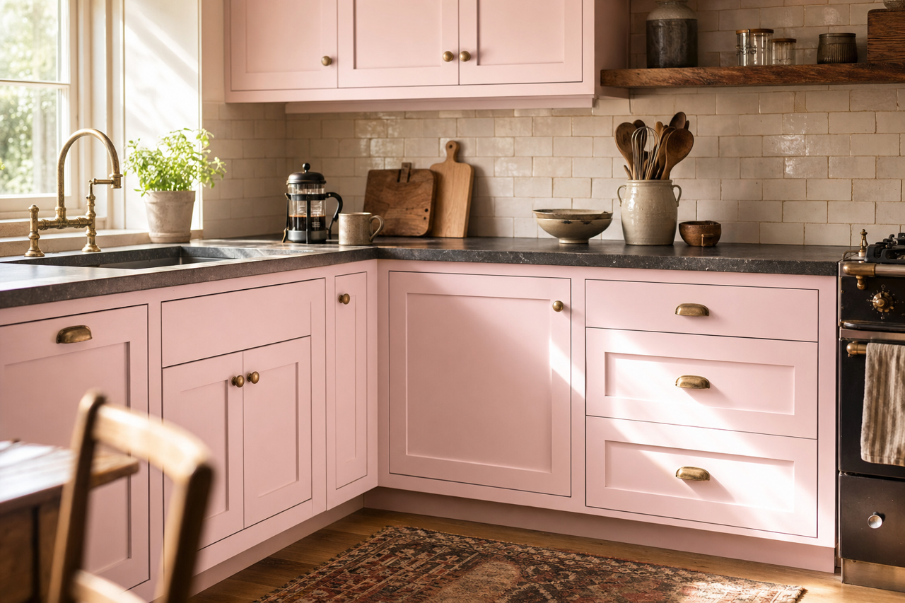 Baby by Benjamin Moore on cabinets