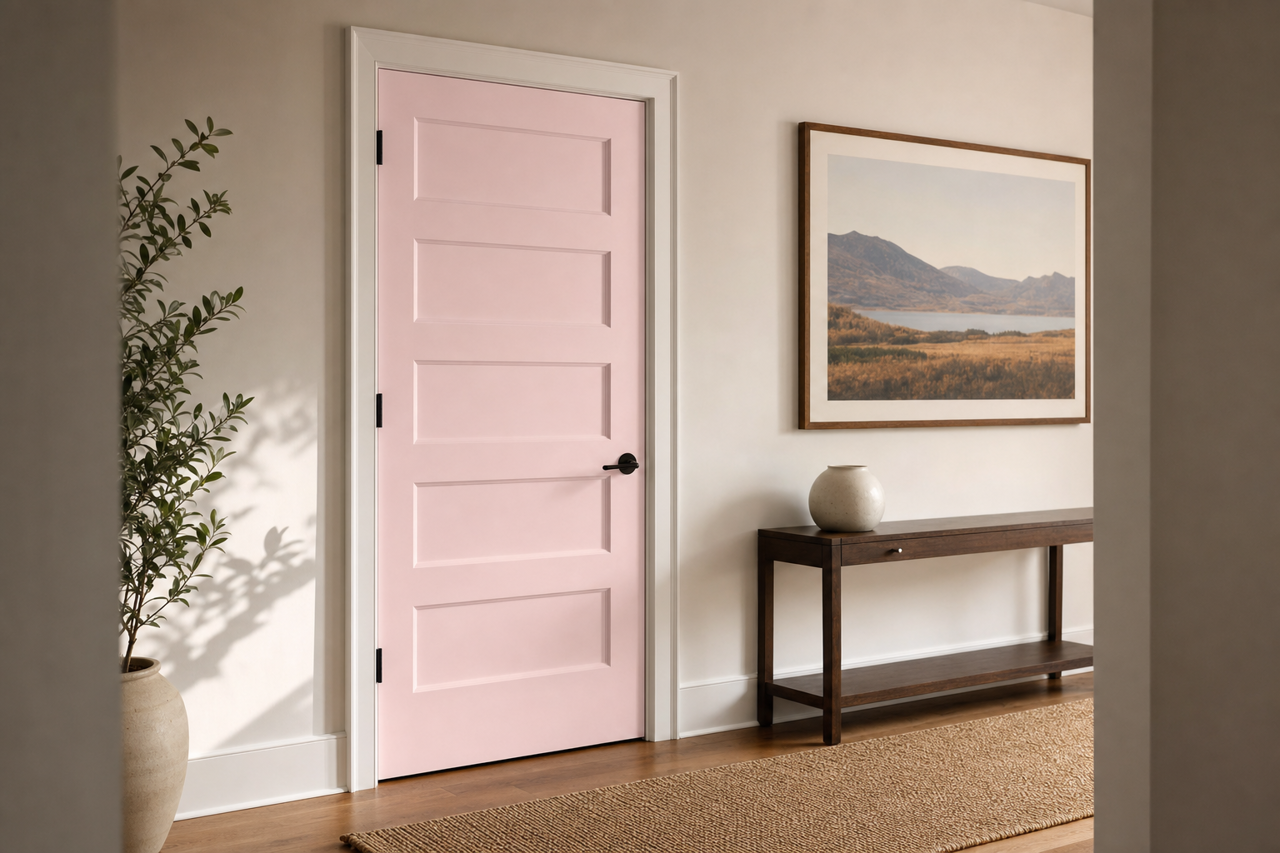 Baby by Benjamin Moore on interior-doors