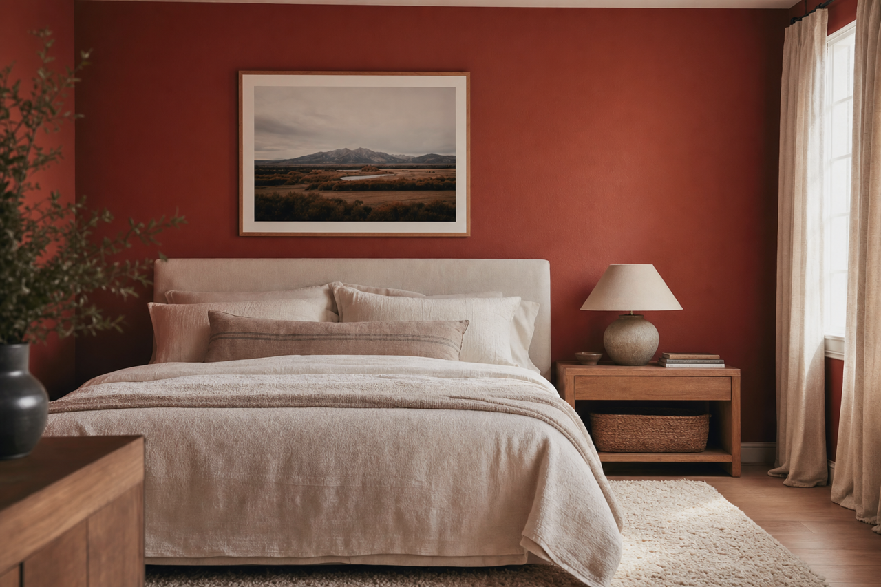 Brick by Benjamin Moore on interiors