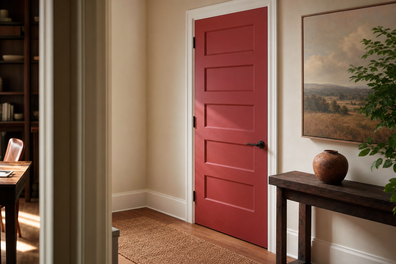 Maple by Benjamin Moore on interior-doors