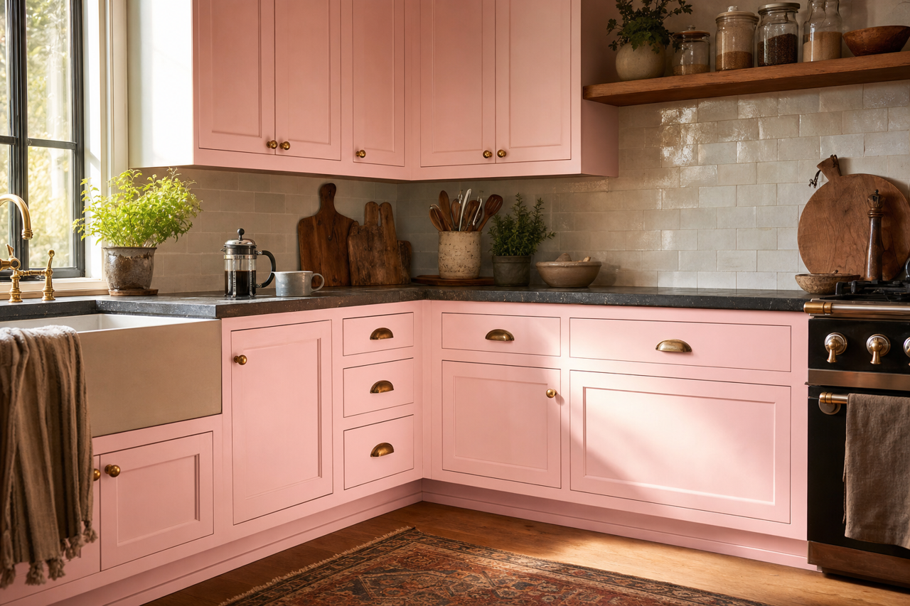 Early by Benjamin Moore on cabinets