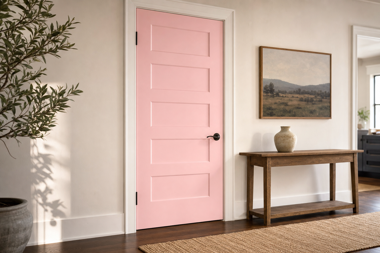 Early by Benjamin Moore on interior-doors