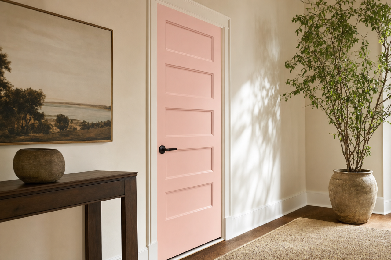 Gentle by Benjamin Moore on interior-doors