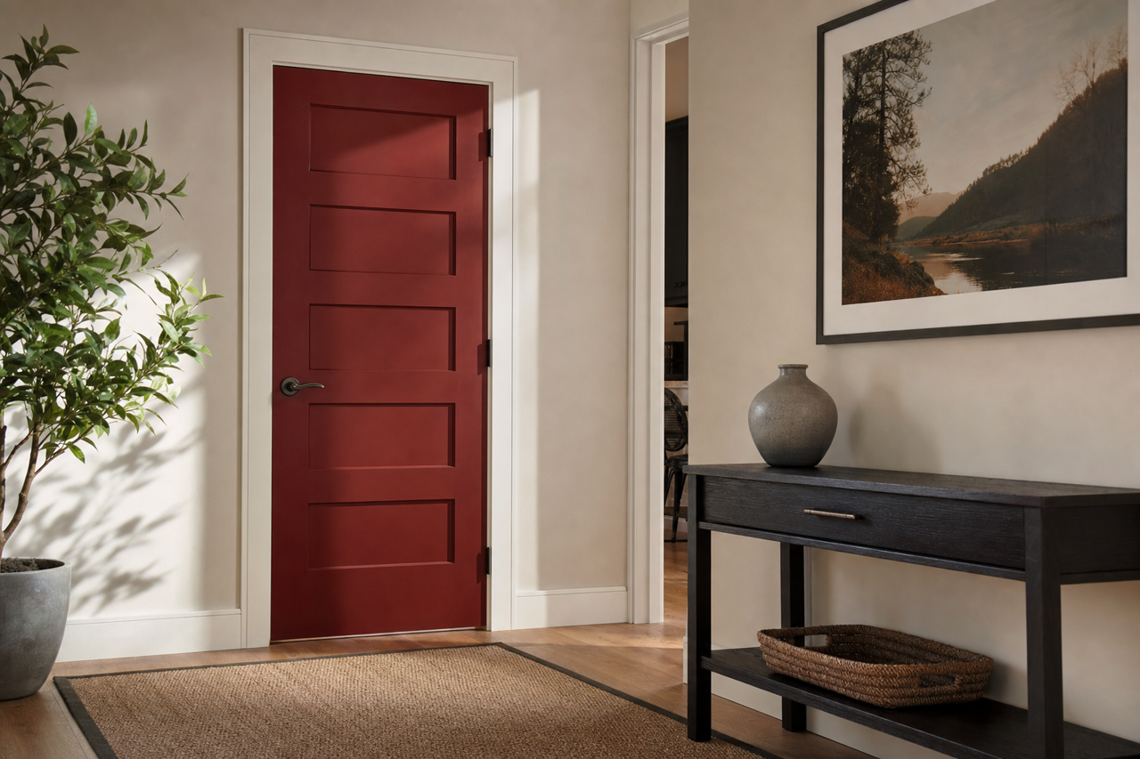 Arroyo by Benjamin Moore on interior-doors