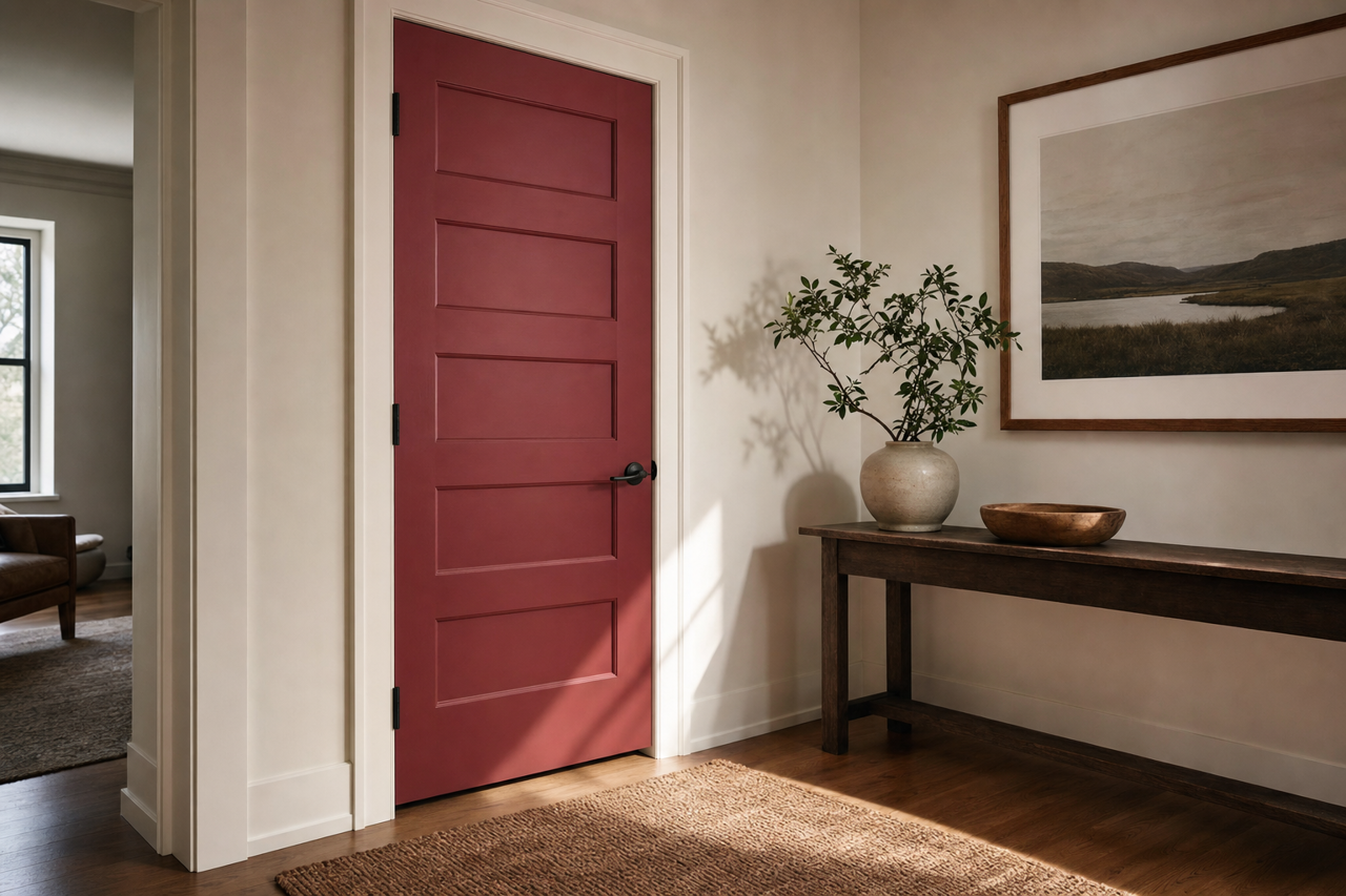 Pottery by Benjamin Moore on interior-doors