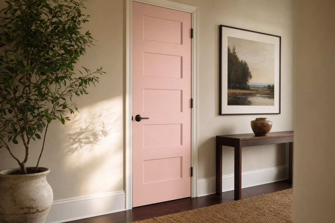 Baby by Benjamin Moore on interior-doors