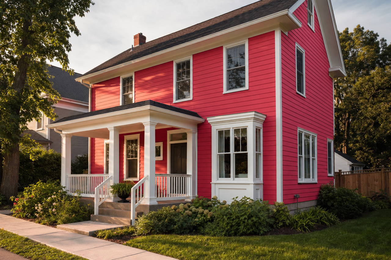 Rose by Benjamin Moore on exterior