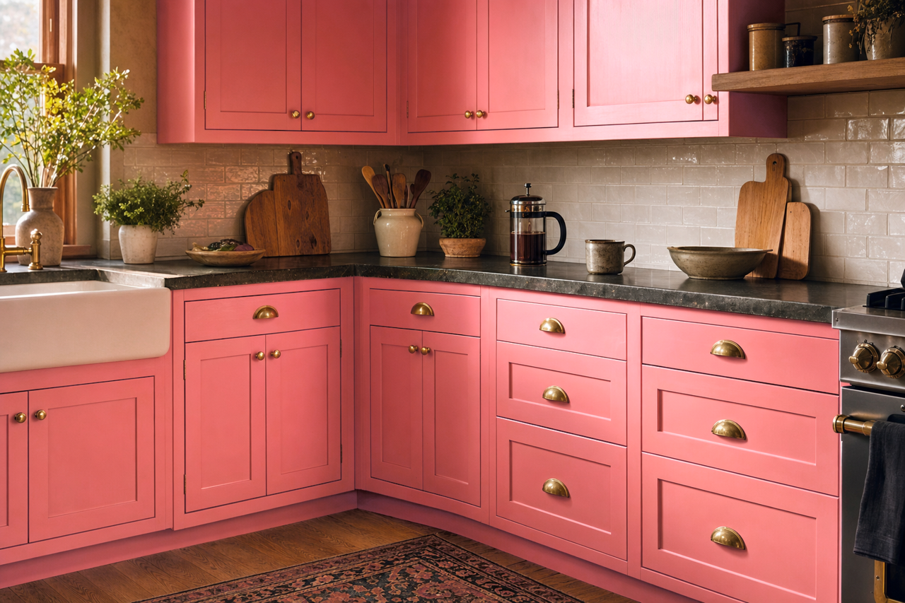 Autumn by Benjamin Moore on cabinets