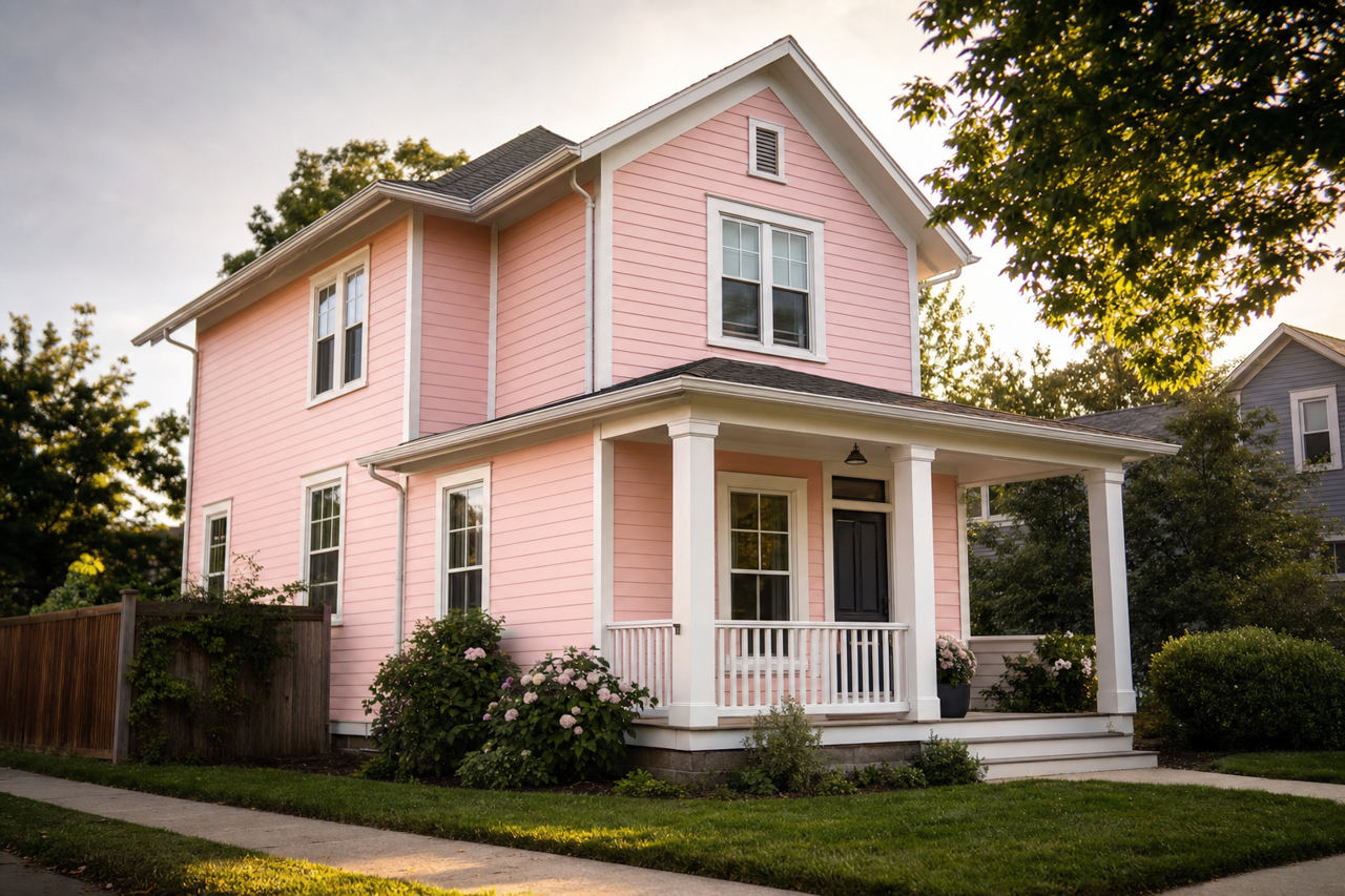 Ribbon by Benjamin Moore on exterior