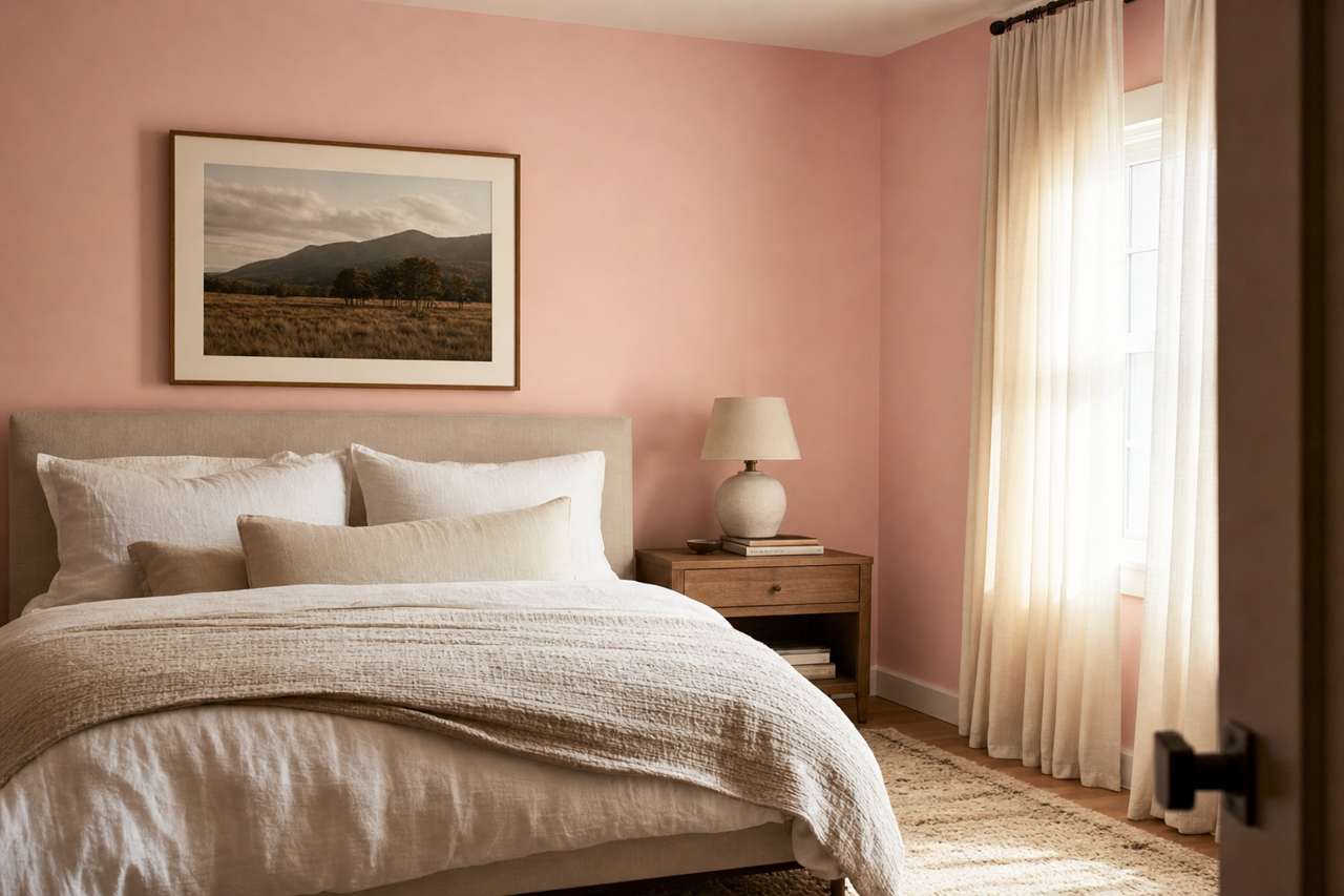 Ribbon by Benjamin Moore on interiors