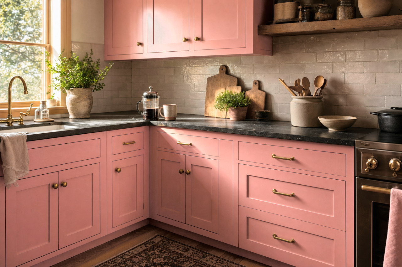 Cool by Benjamin Moore on cabinets