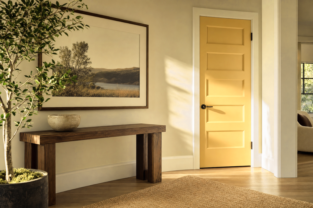 Buena by Benjamin Moore on interior-doors
