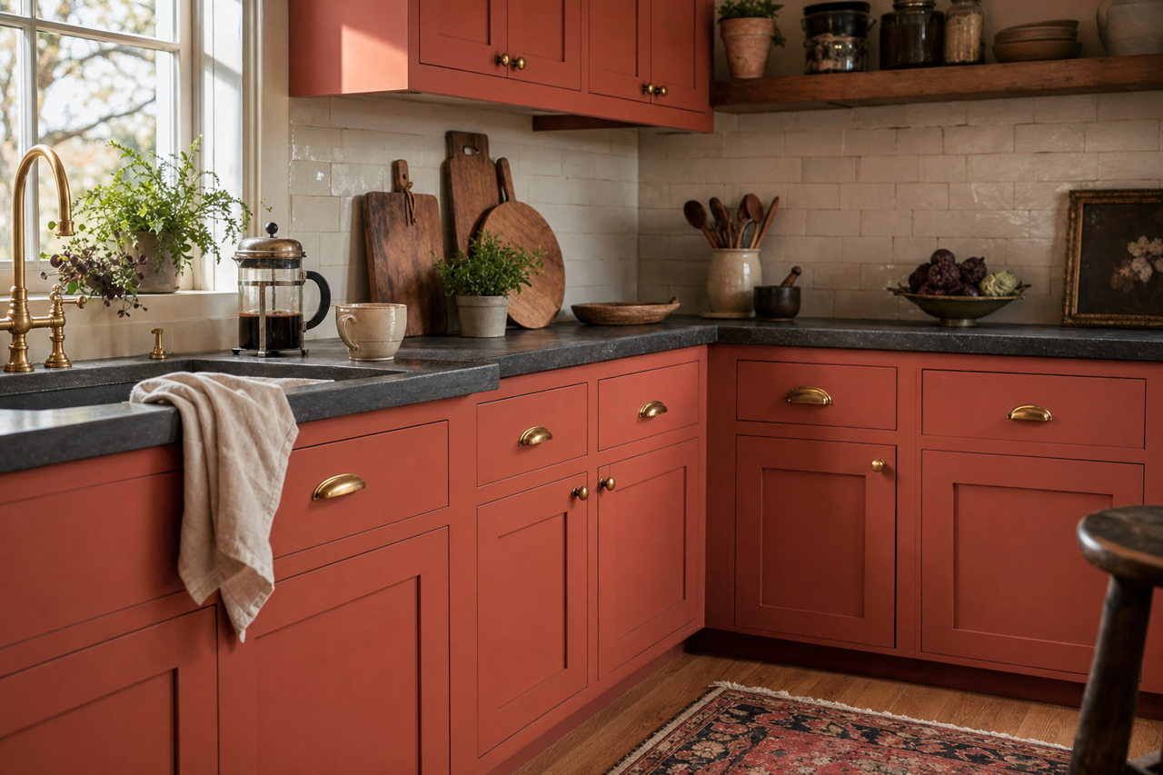 Rich by Benjamin Moore on cabinets