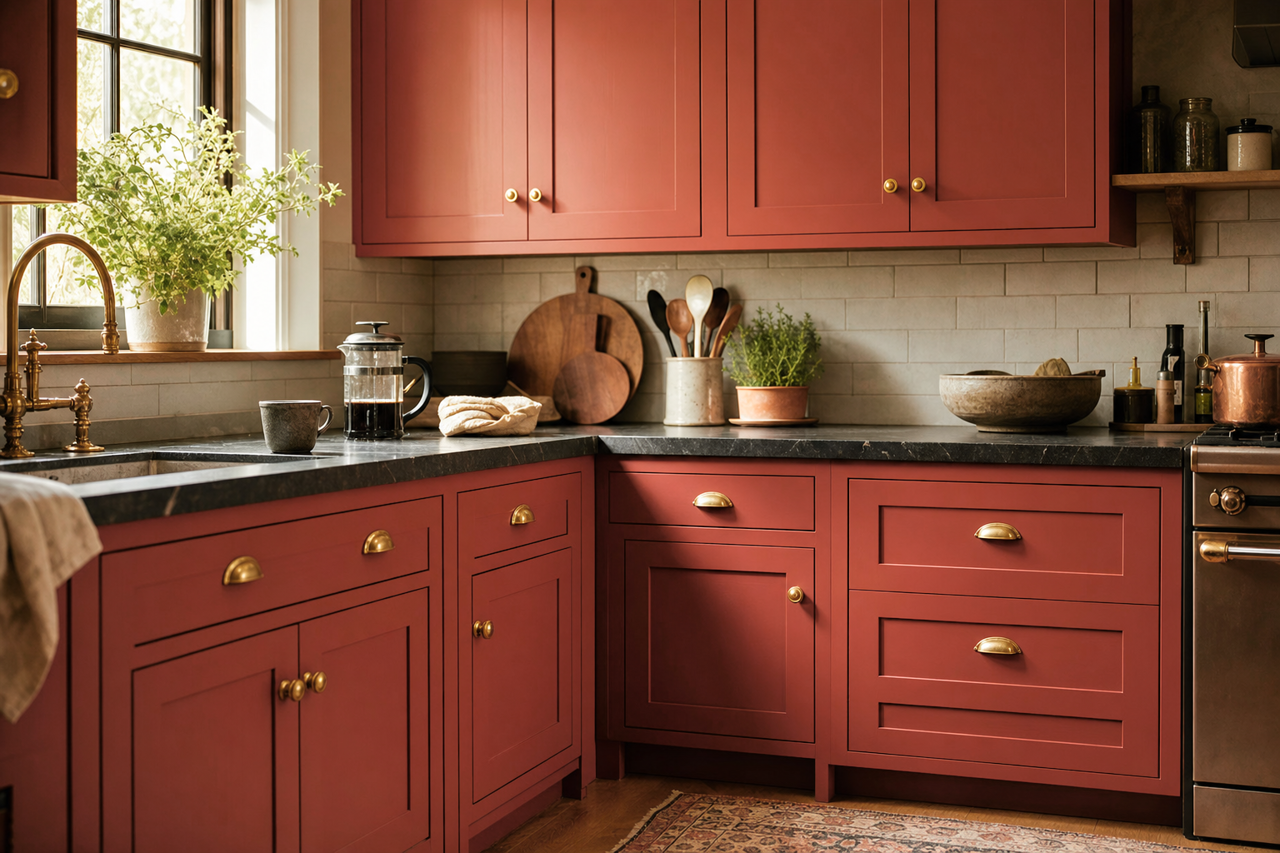 Terra by Benjamin Moore on cabinets
