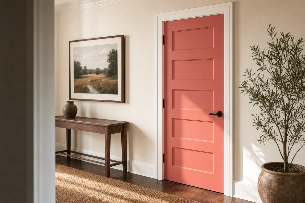 Wild by Benjamin Moore on interior-doors