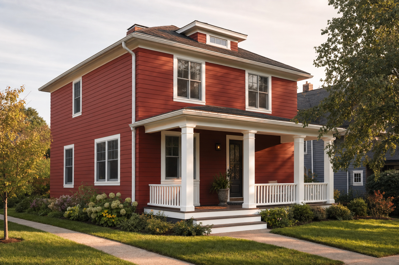 Tea by Benjamin Moore on exterior