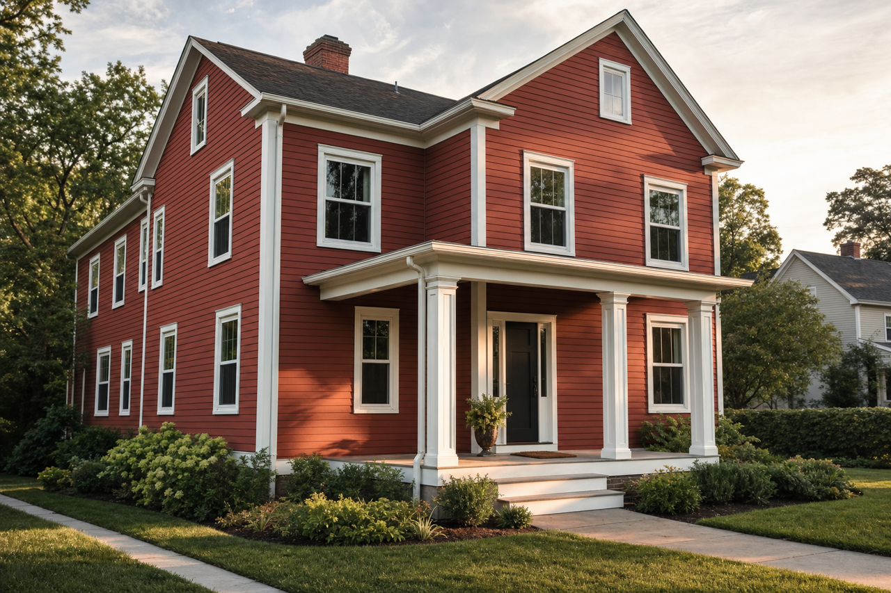 Rustic by Benjamin Moore on exterior