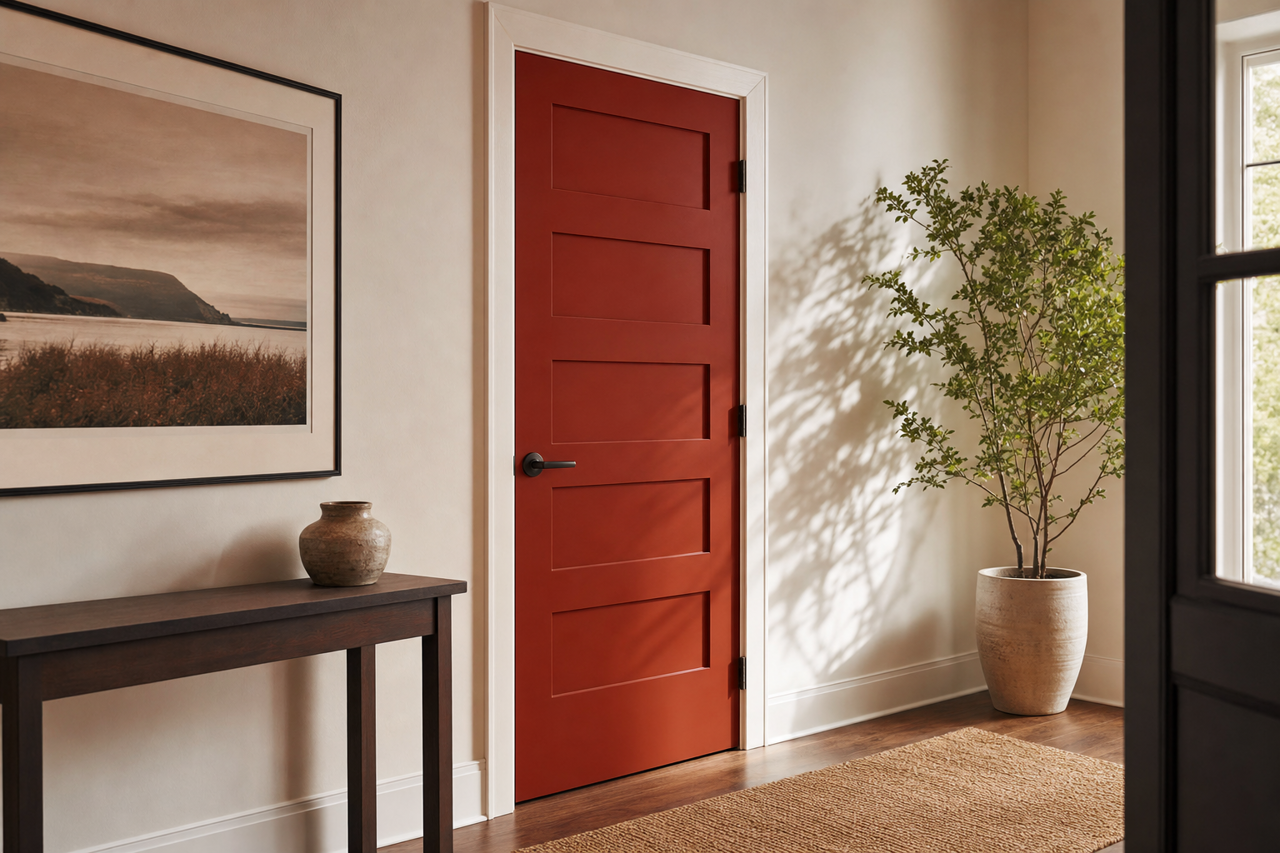 Rustic by Benjamin Moore on interior-doors