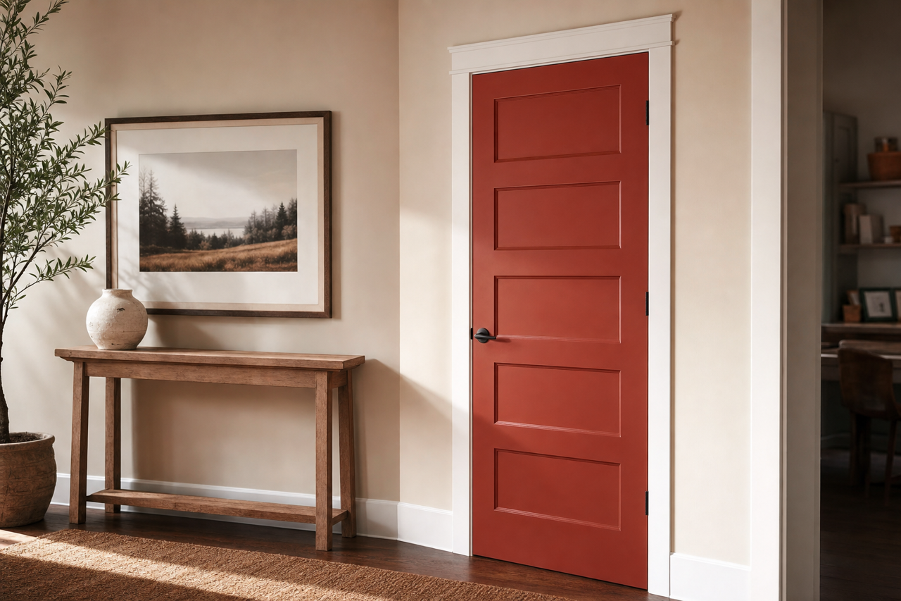 Deep by Benjamin Moore on interior-doors