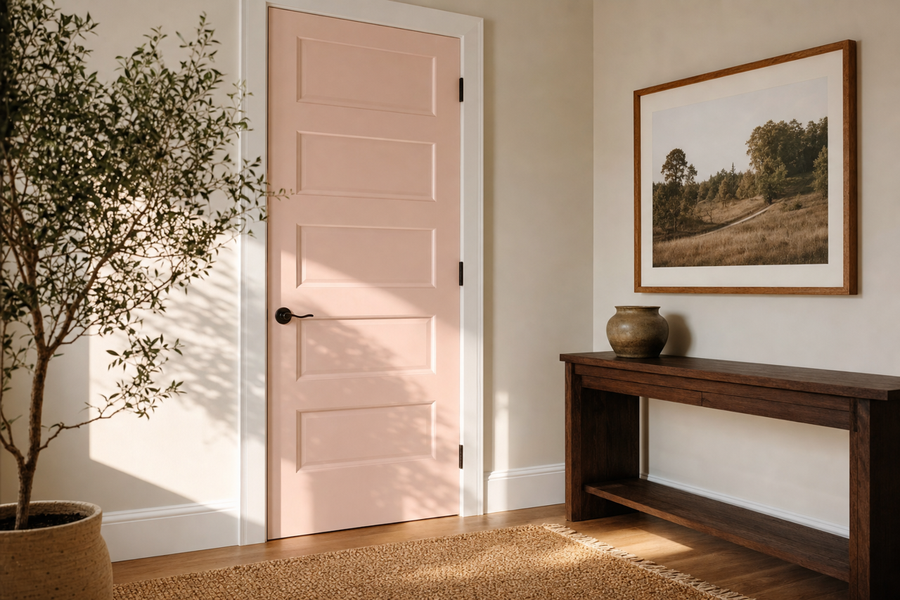 April by Benjamin Moore on interior-doors