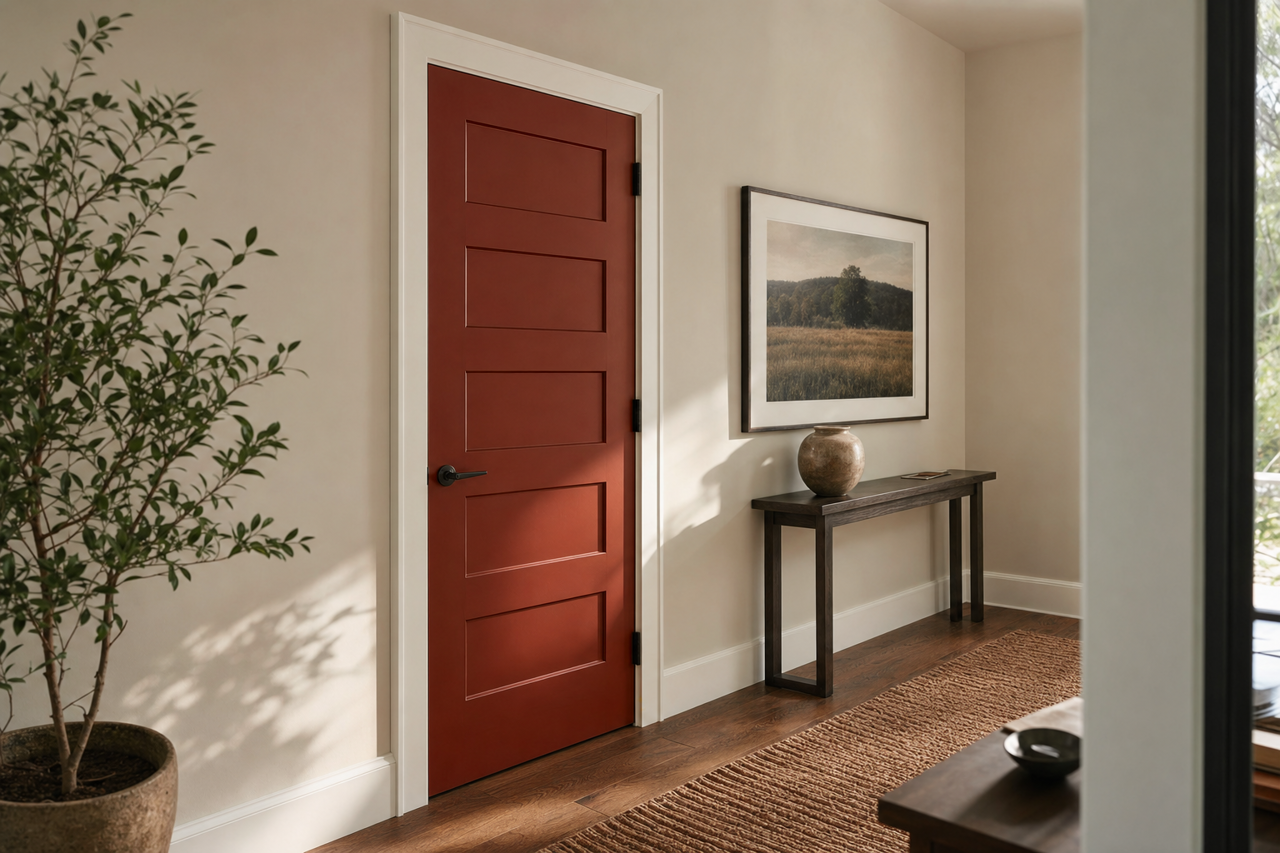 Clydesdale by Benjamin Moore on interior-doors