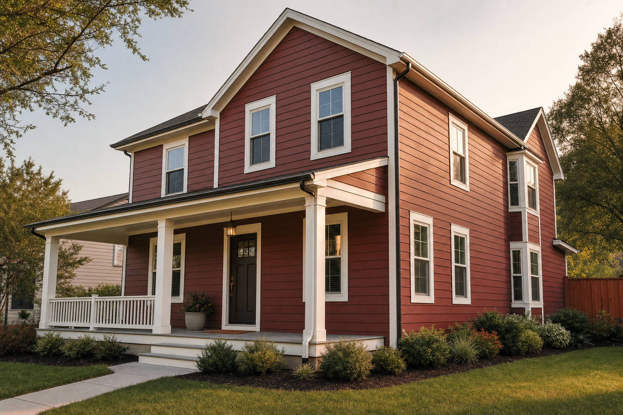 Sienna by Benjamin Moore on exterior