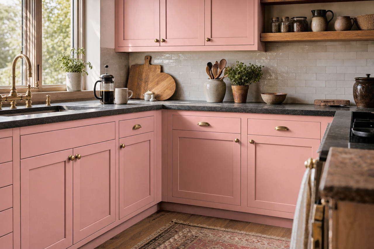 Titanic by Benjamin Moore on cabinets