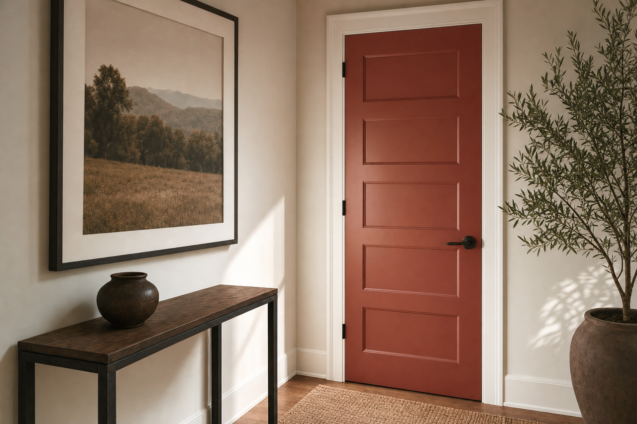 Fresh by Benjamin Moore on interior-doors