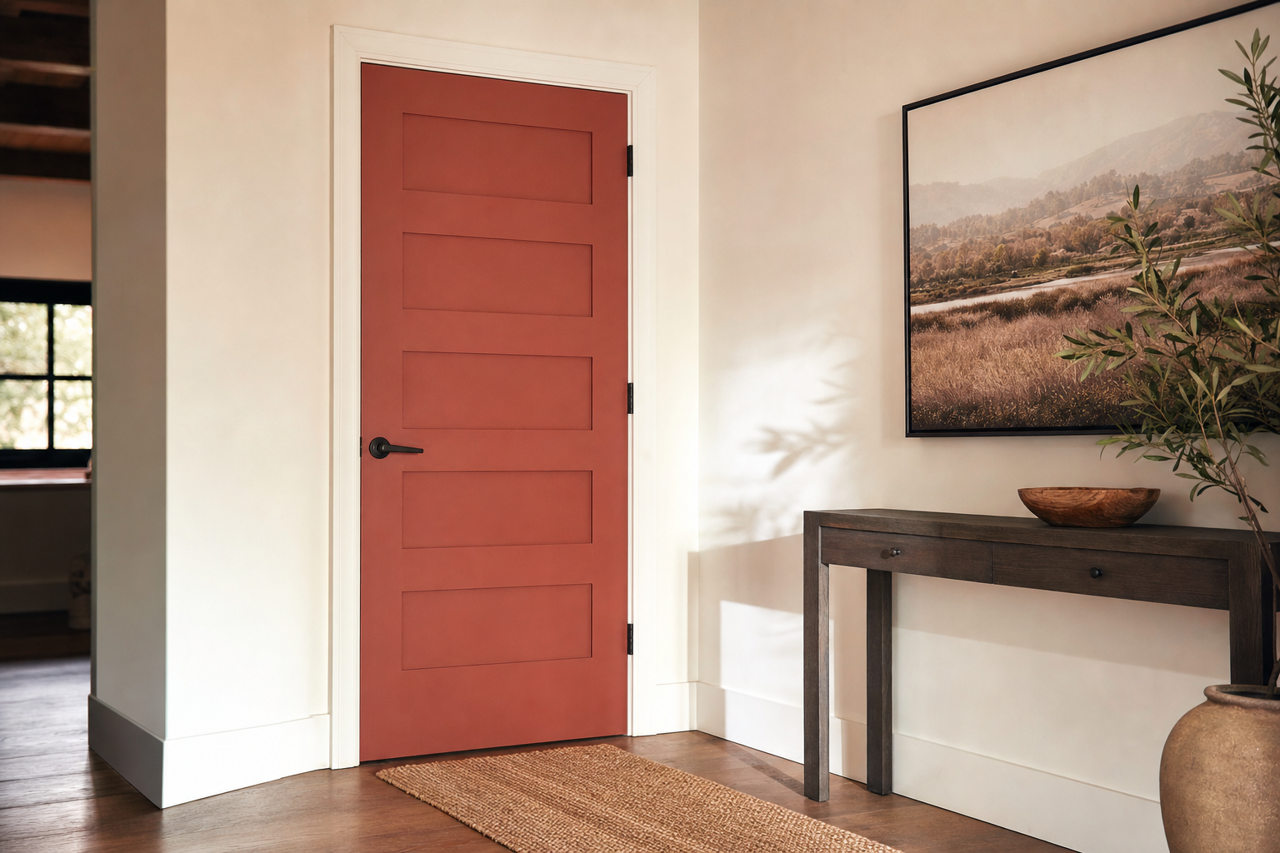 Colonial by Benjamin Moore on interior-doors