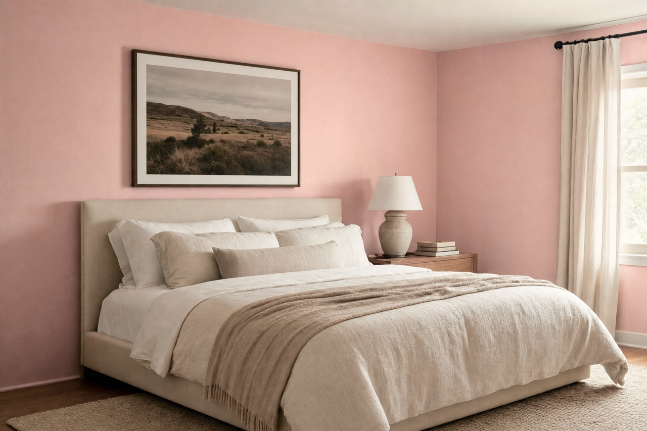 Camellia by Benjamin Moore on interiors