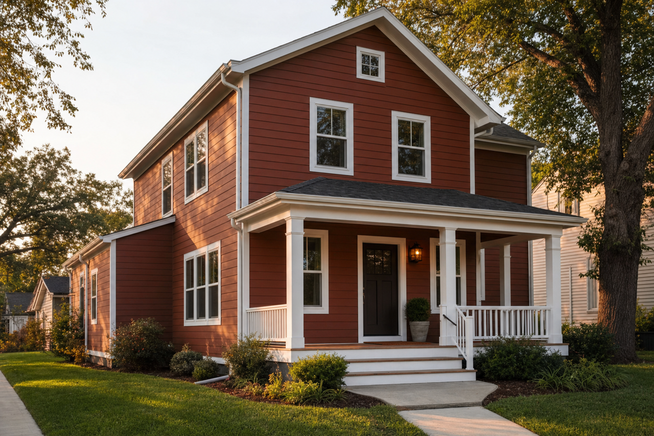 Burnt by Benjamin Moore on exterior