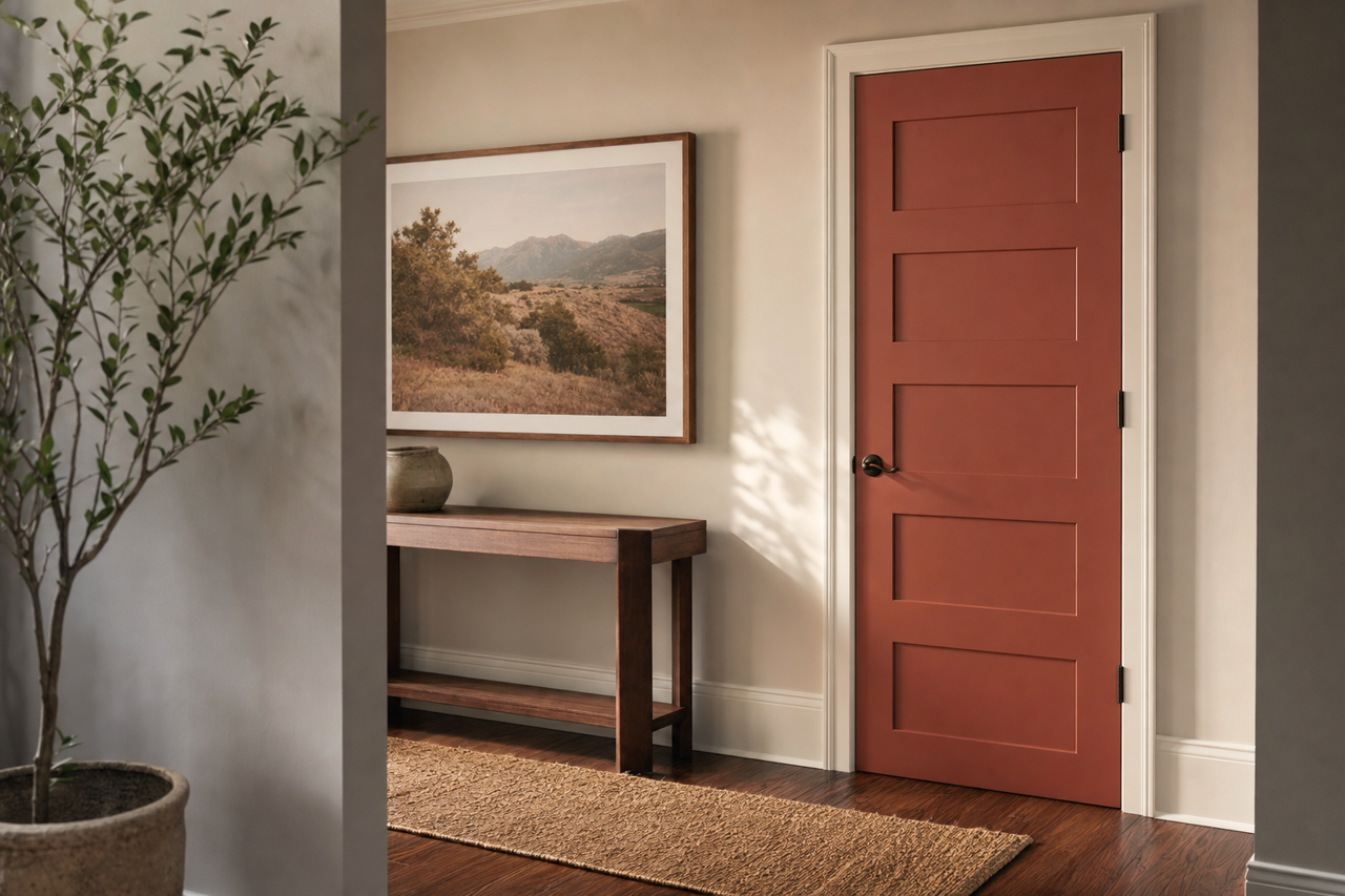 Giant by Benjamin Moore on interior-doors