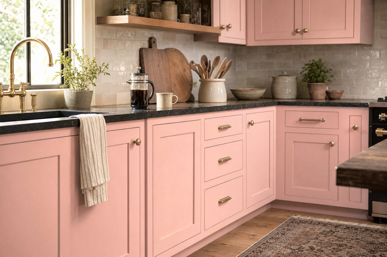 Desert by Benjamin Moore on cabinets