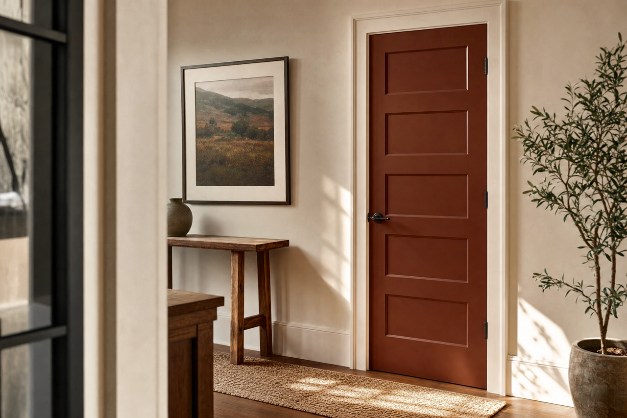 Adirondack by Benjamin Moore on interior-doors