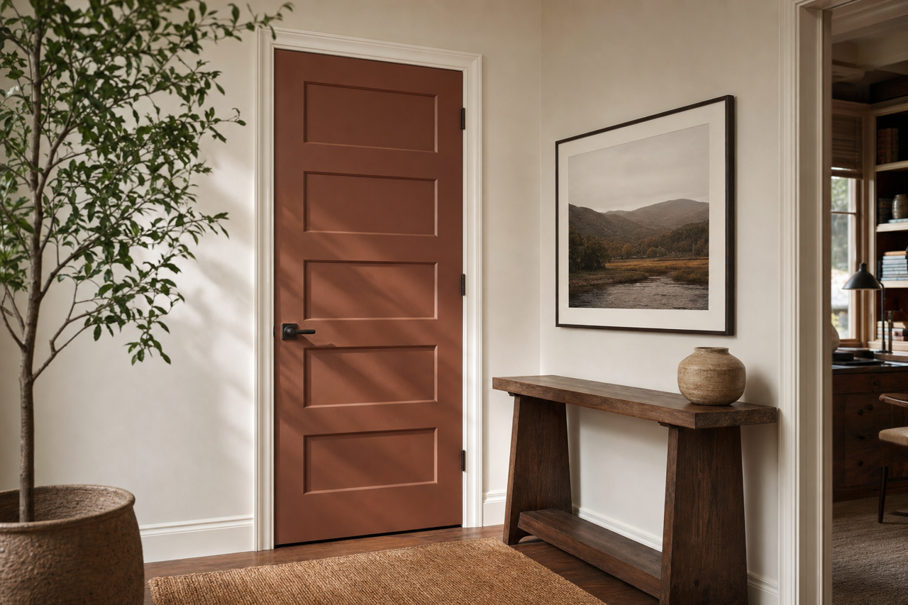 Antler by Benjamin Moore on interior-doors