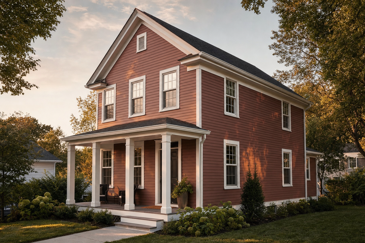 Butternut by Benjamin Moore on exterior